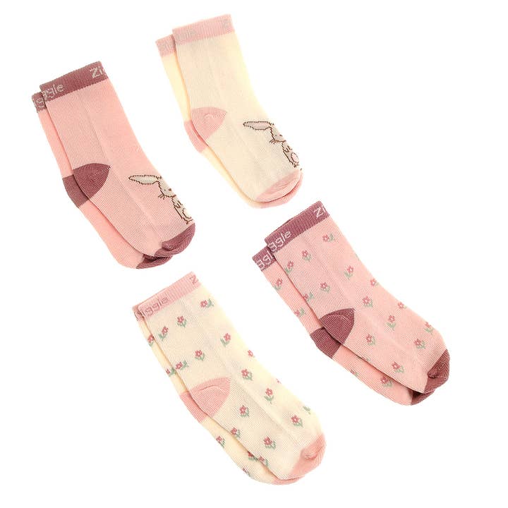 Ziggle Baby - Wholesale Socks - Baby - Bunnies Boxed Sock Set