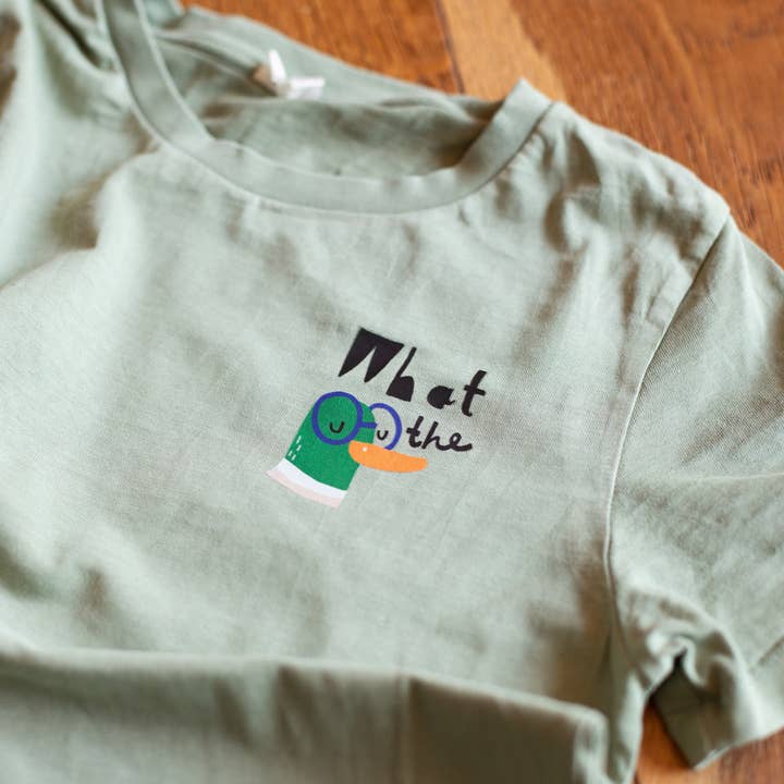 Halfbird - Wholesale Sticker - Randloze strijkapplicatie 'What the duck'4