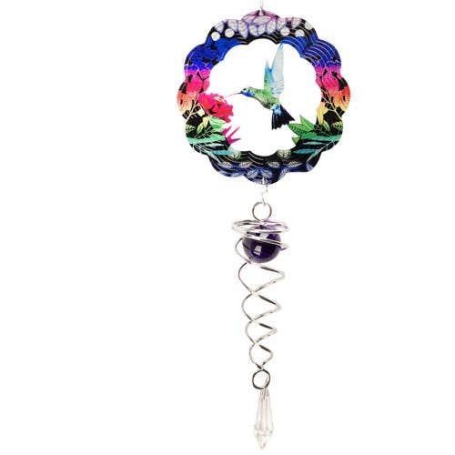 Benjamin International - Wholesale Meditation Supplies - HUMMINGBIRD  METAL SPINNER0