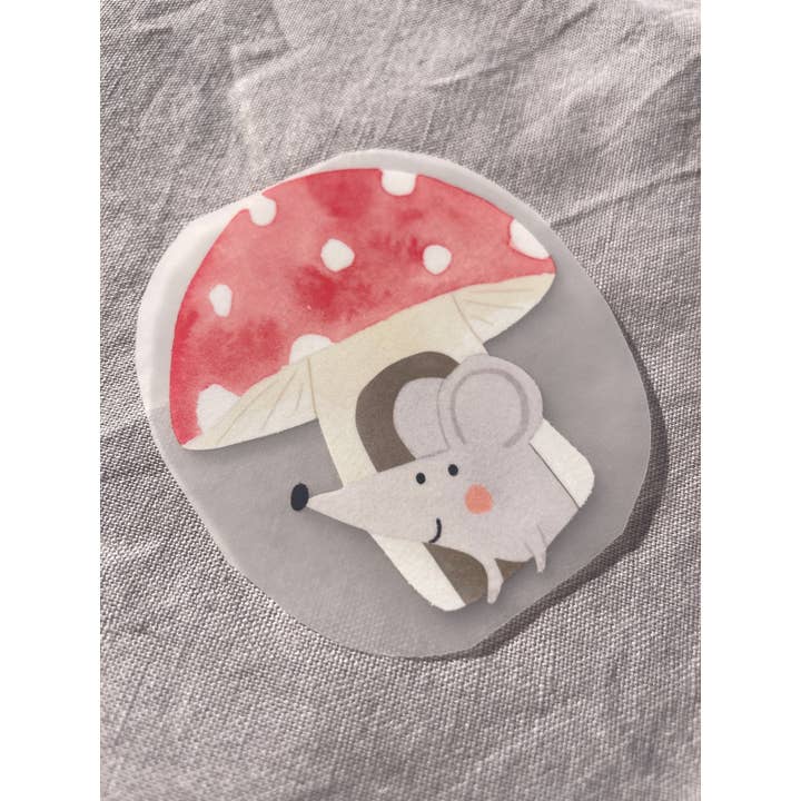 Hannahs Firlefanz - Wholesale Patch - Iron-on patch mouse in fly agaric – Iron-on for children1