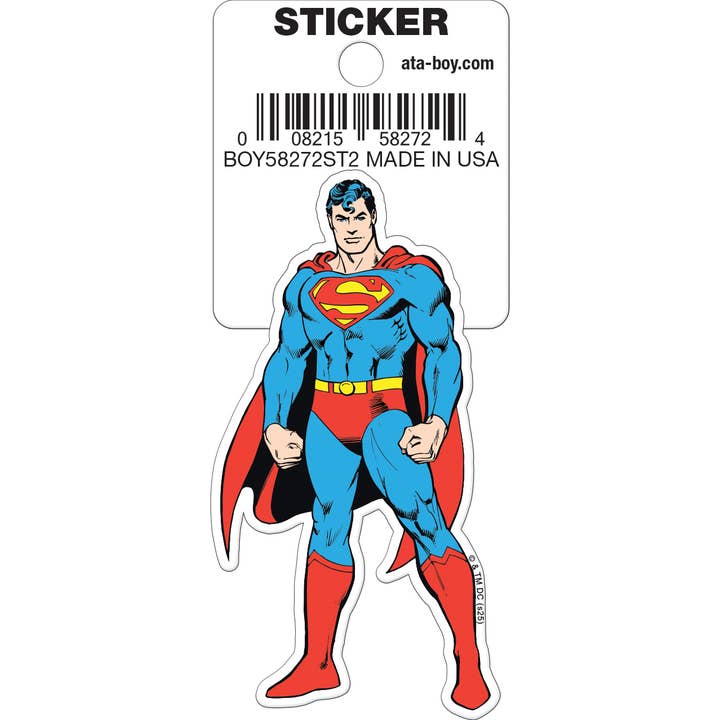DC Comics Superman Classic Die Cut Sticker for wholesale by Ata-Boy