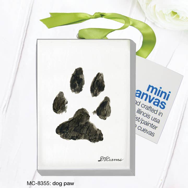 Dog Paw, Mini Canvas (MC-8355B) for wholesale by Printed Canvas