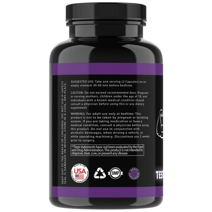 Angry Supplements - Wholesale Oral Supplement/Vitamin - Monster Test PM, Testosterone Booster Sleep-Aid1
