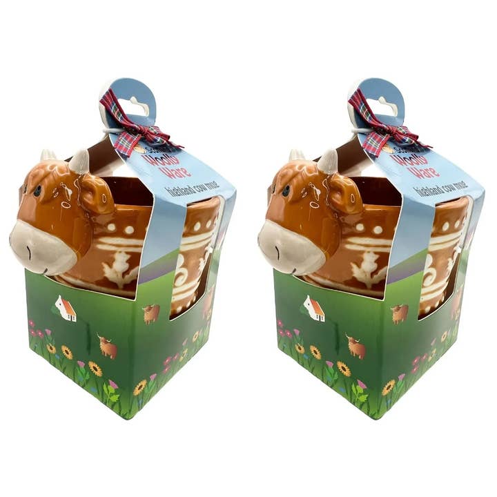 Dublin Gift Company - Vendita all'ingrosso Tazza - Tazza in ceramica con design mucca scozzese