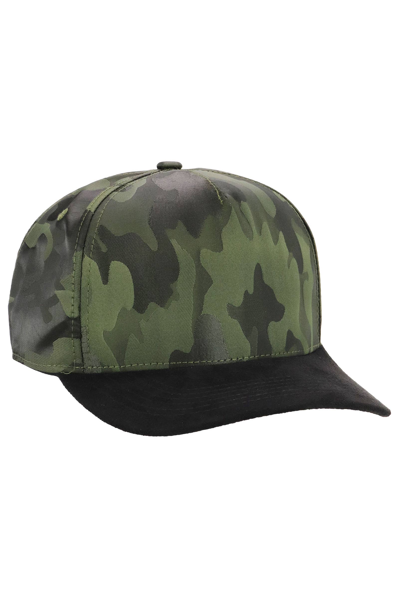 Cap Zone - Vendita all'ingrosso Cappellino da baseball - Unisex - Berretto da baseball a 5 pannelli con visiera in camoscio vegano mimetico13