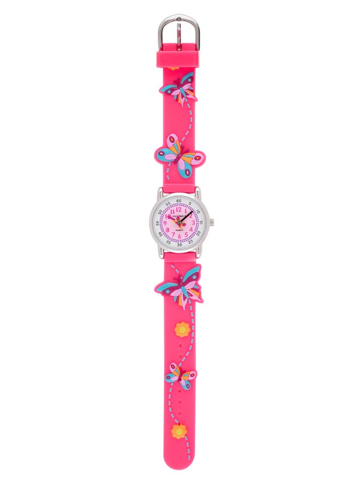 i7 - Reloj infantil de cuarzo con mariposas para venta al por mayor de Solo Time USA