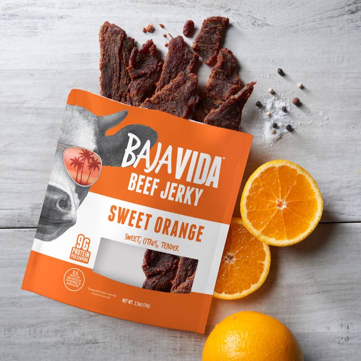 Baja Vida Snacks - Wholesale Jerky - Baja Vida Beef Jerky - Sweet Orange4