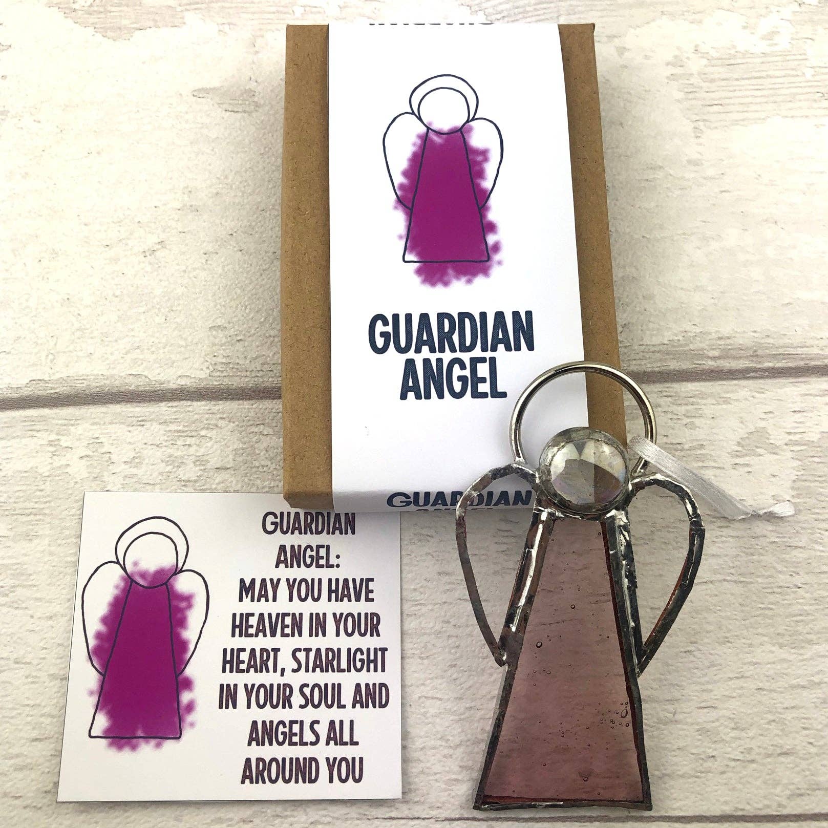 GlassHouse Design – Großhandel Sonnenfänger – Schutzengel — Buntglas-Engel Geschenk2