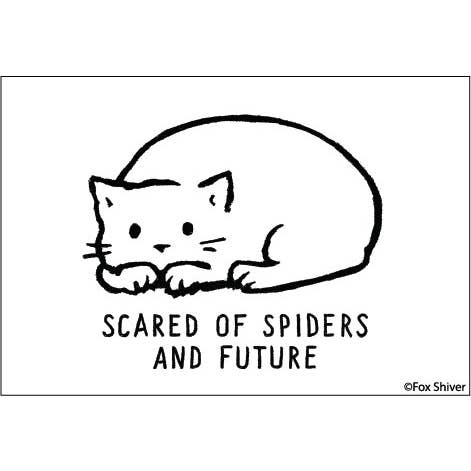 Ephemera - Wholesale Magnet - MAGNET: Scared of spiders and future