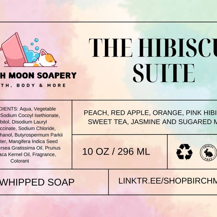 Savon fouetté The Hibiscus Suite pour la vente par Birch Moon Soapery