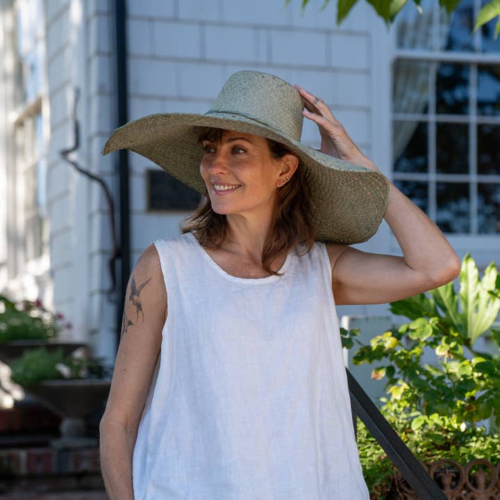 Natasha 7" Wide Brim Woven Straw Sun Hats and other Purchase Wholesale straw sun hats. Free Returns & Net 60 Terms on Faire trending on Faire.