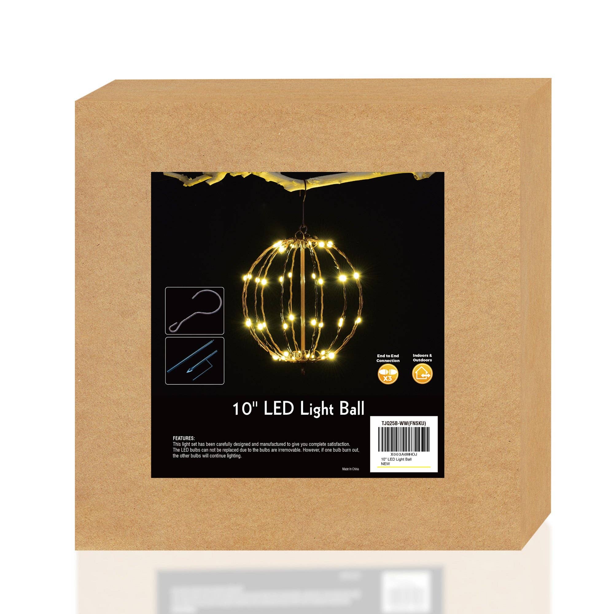 LIGHTSHARE - Wholesale Outdoor/Lawn Light - LED Ball Light, Warm White, Various Sizes and Finishes26