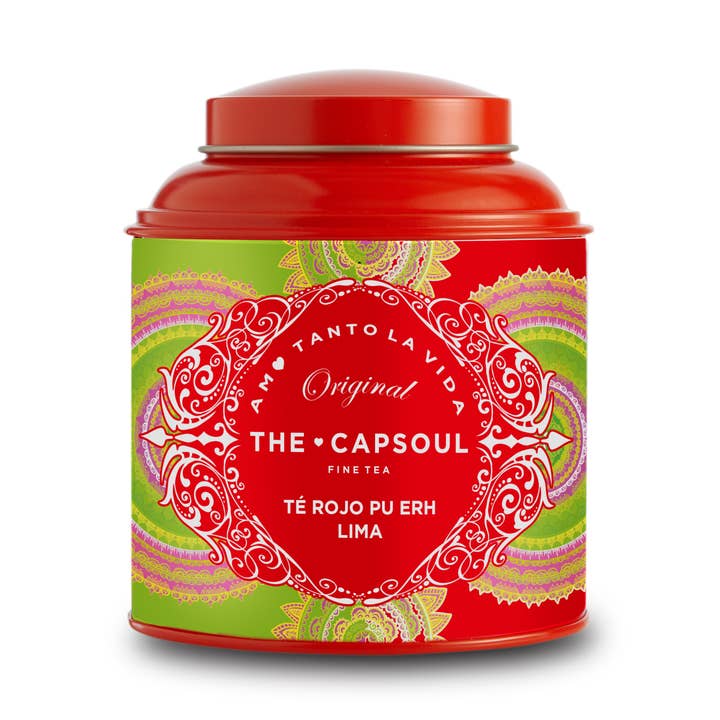 Pu Erh Red Tea Lime - Loose Red Tea tin 100g for wholesale by The Capsoul