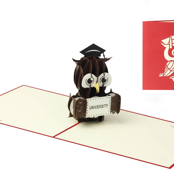 Cartão Pop Up Up GRADUD por atacado de Origamo