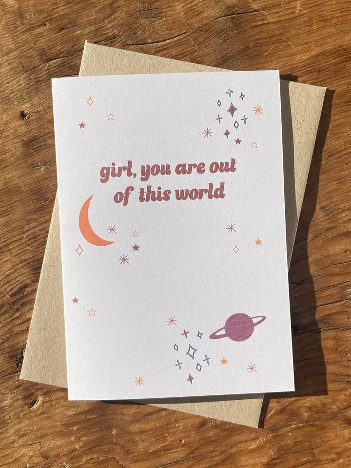 Menina, Você Está Fora deste Mundo por atacado de To & From Cards