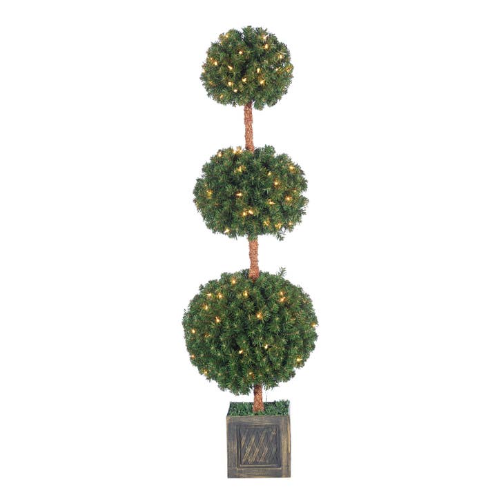 Árbol de Bolas Triple en Maceta Gerson con Puntas Redondeadas, 5 pies, 150 U para venta al por mayor de The Gerson Companies