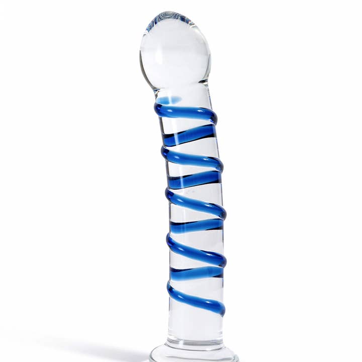 The Natural Love Company - Wholesale Sex Toy - Tansy Ribbed | Our Ribbed 7” Ribbed Glass Dildo2
