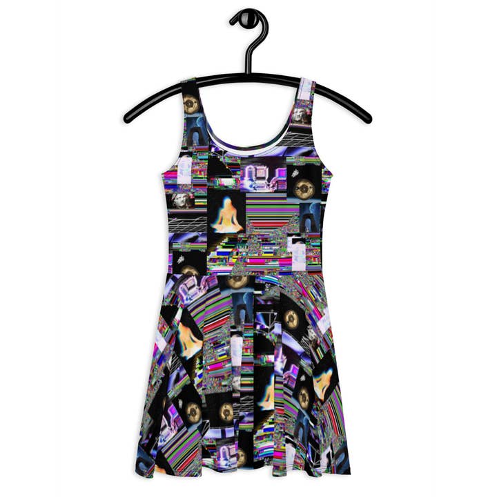 HYPERSPACE Skater Dress for wholesale by TECHNOIRCANDY