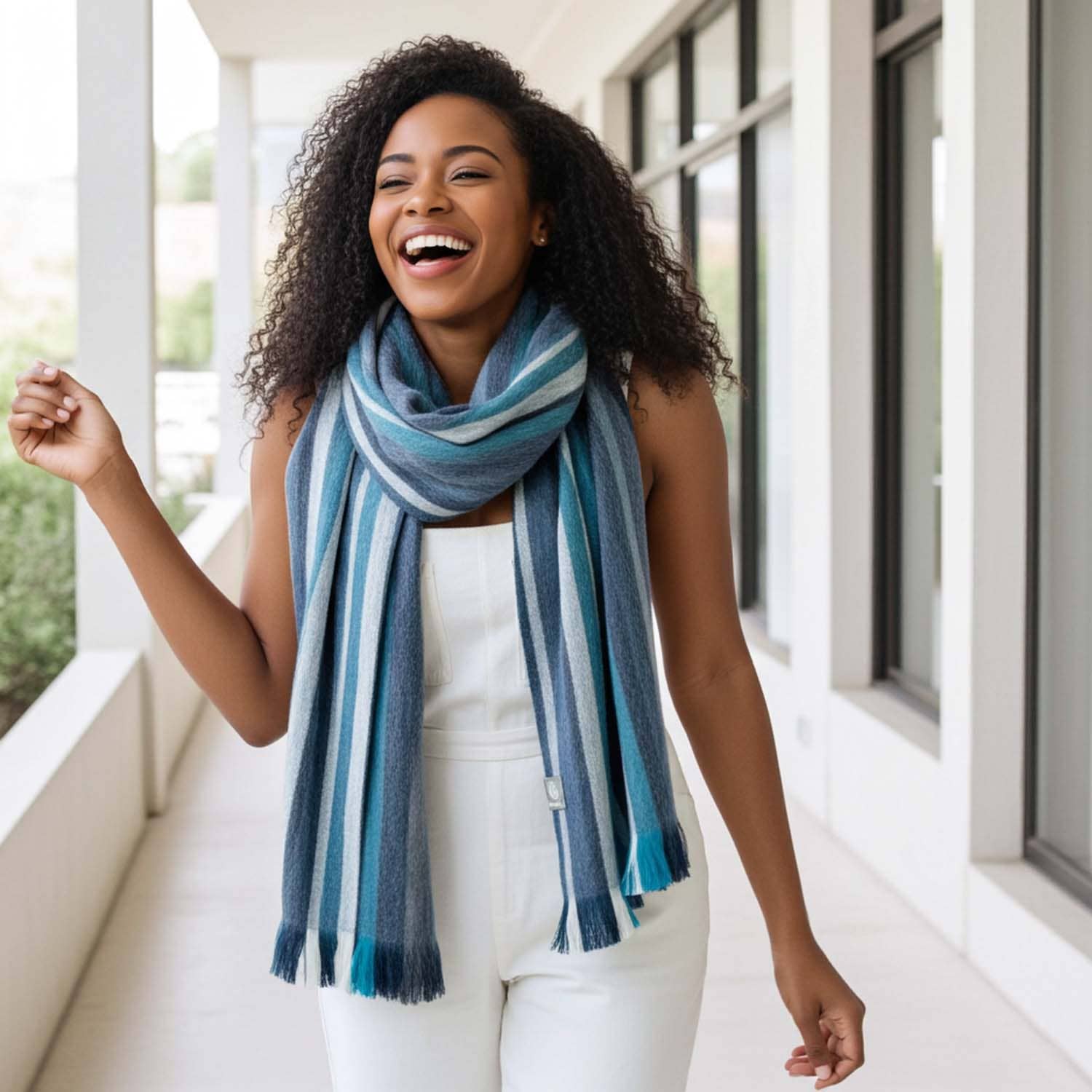 Shupaca Alpaca – wholesale Scarf – Women's – Alpaca Scarf - Calypso1