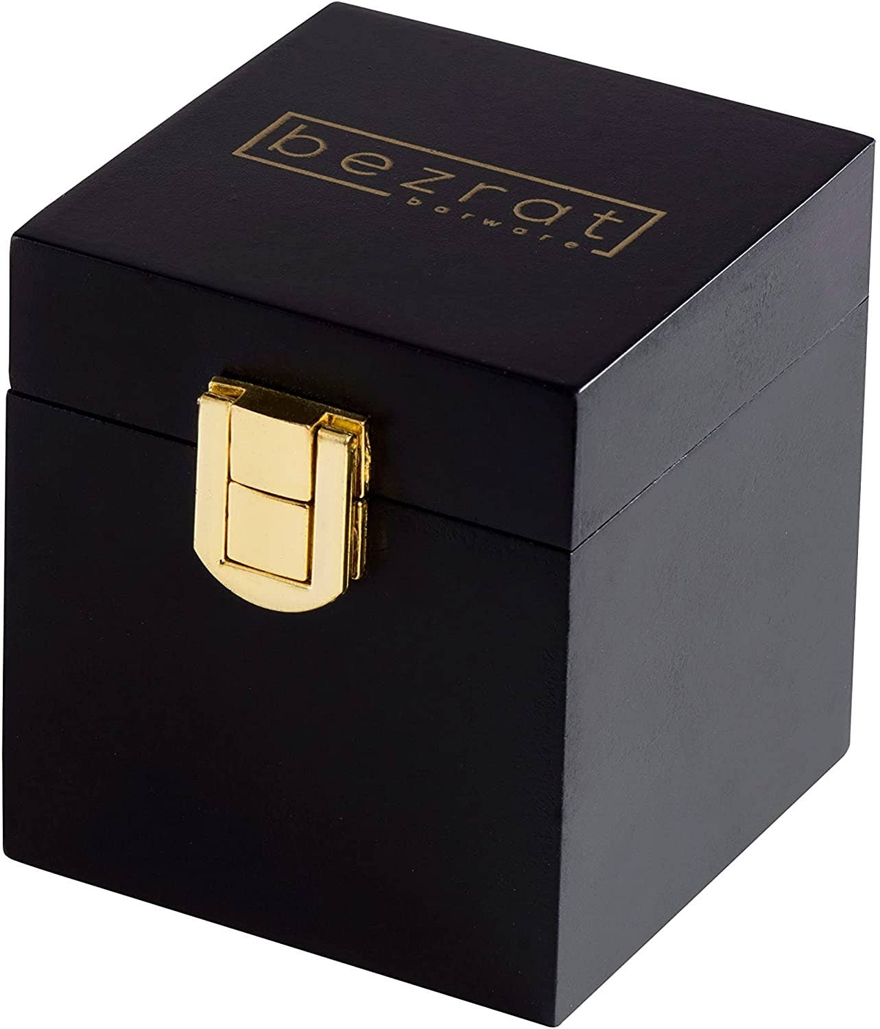 Bezrat – wholesale Drink chilling cubes – Gold Bullet Stones Gift Set Black Box2