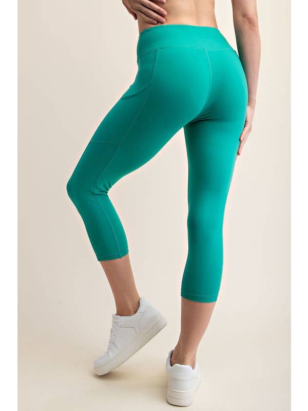 Sunday Morning - Wholesale Athletic/Lounge Leggings - Women's - P456037 Butter Soft Capri Length Yoga Leggings8