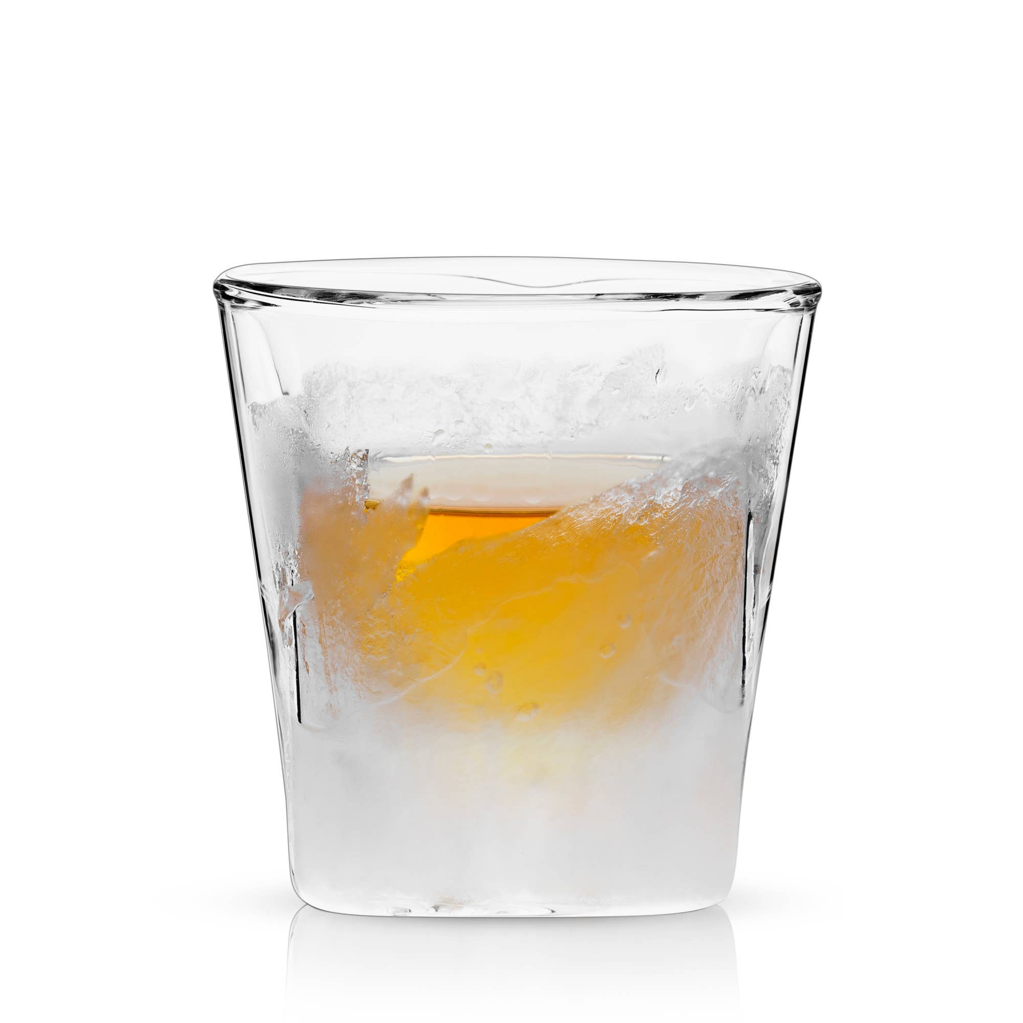 Viski - Wholesale Cocktail/Liquor Glass - Glacier™ Double Walled Chilling Whiskey Glass w Cooling Gel0