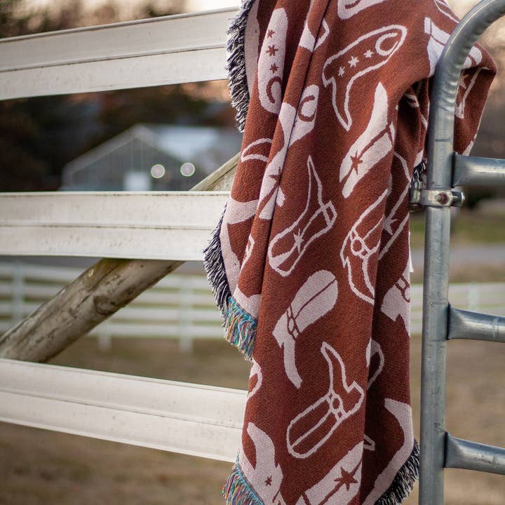 Faircloth - Wholesale Throw Blanket - BOOTS! Blanket1