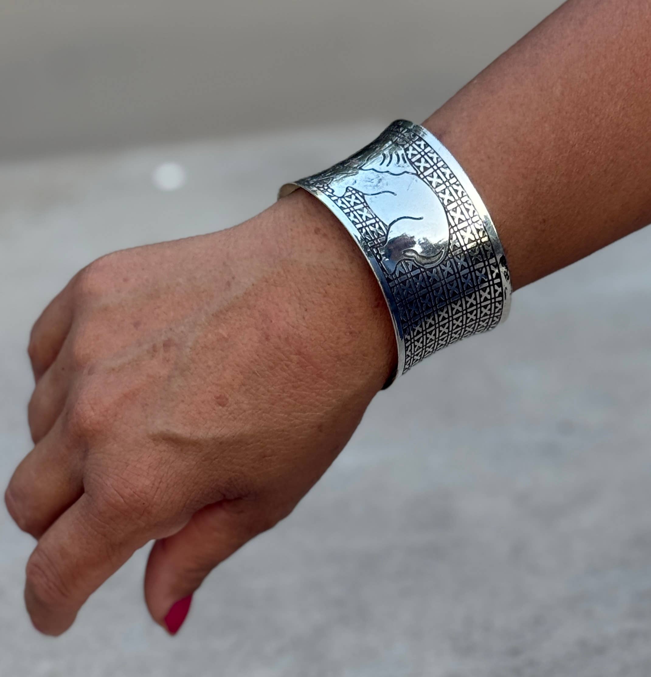 Lungta Imports - Wholesale Cuff Bracelet - Handcrafted Elephant Cuff Bracelet Bohemian Hippie Ethnic  2