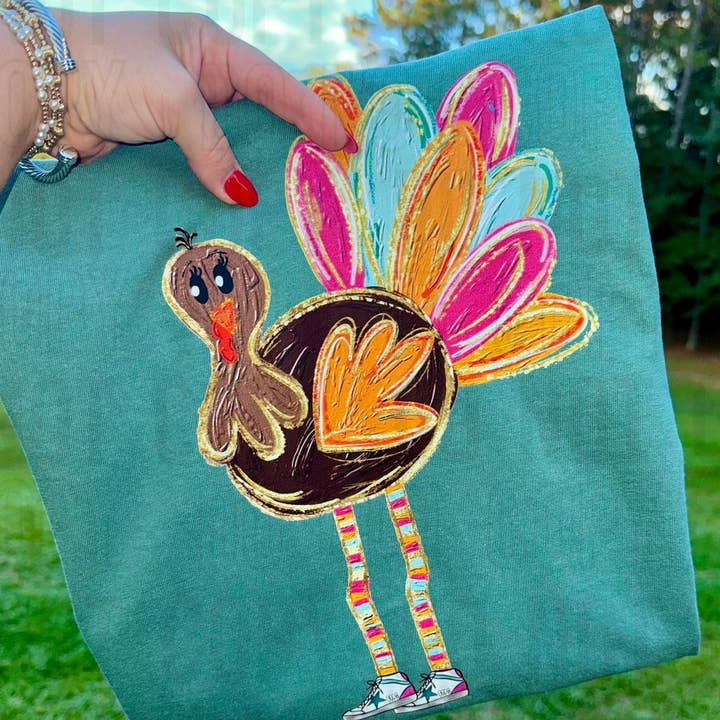 Preppy Målad Flicka Turkiet DTF Transfer för wholesale av K and M Designs