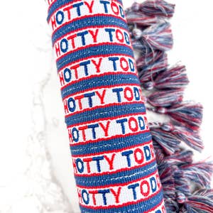 Ole Miss Hotty Toddy Blue and Red Beaded Purse Strap by Desden