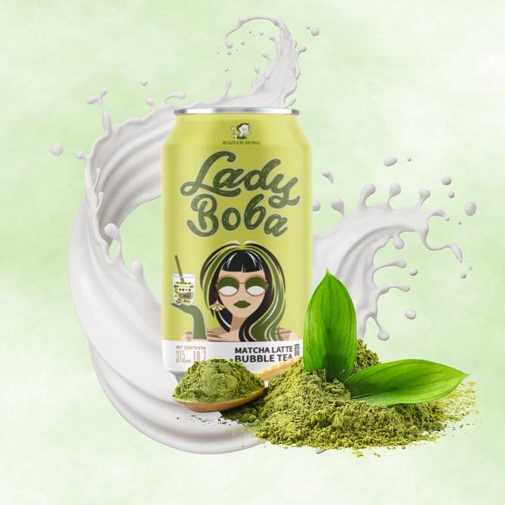 utoppa GmbH – Großhandel Eistee – Lady Boba Bubble Tea Drink Matcha Latte 315 ml