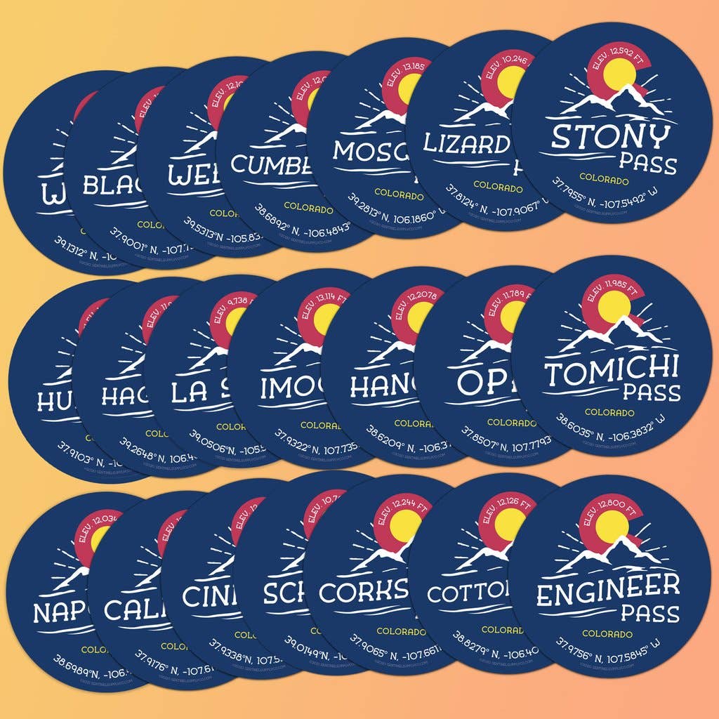 Sentinel Supply - Wholesale Sticker - California Pass Colorado Stickers3