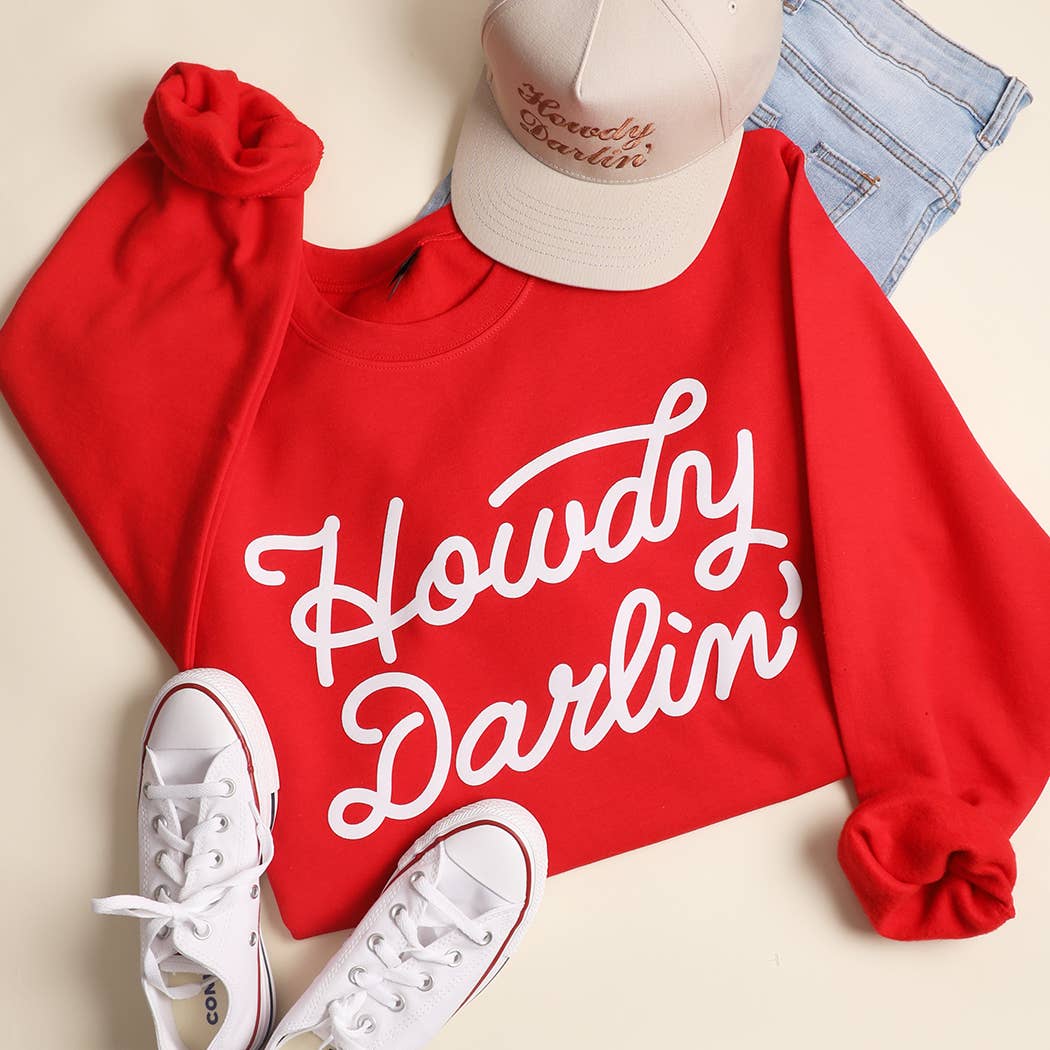 Fashion City - Wholesale Graphic Sweatshirt - Women's - HOWDY DARLIN' Heavyweight Crewneck Sweatshirt16