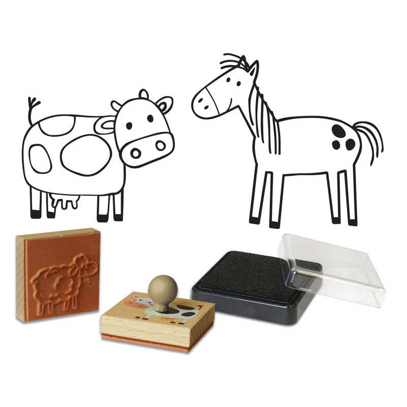Créa Lign' - Wholesale Toy Set - Kids - Case stamps, “Farm Animals”3