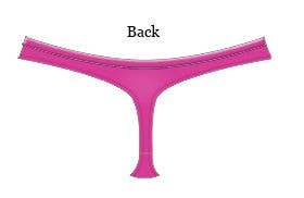 Fuchsia Steve Madden Lace Trimmed Printed Microfiber Thong for wholesale on Faire2