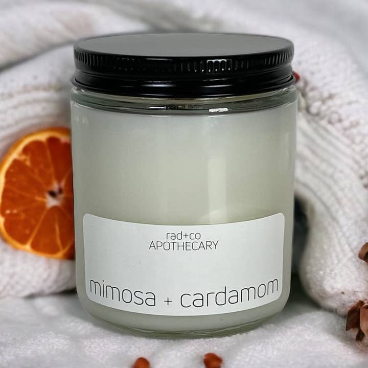 mimosa + cardamom 8 oz for wholesale by rad+co APOTHECARY