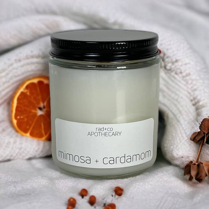 mimosa + cardamom 8 oz for wholesale by rad+co APOTHECARY