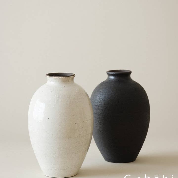 Gohobi Japanese-style Wabi Sabi Handmade Zen Large Vase 012 for wholesale by Gohobi (We cover U.S. import duties)