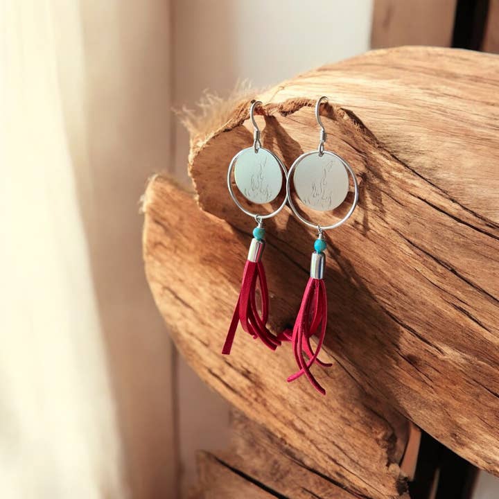 Buckaroo Bling LLC dba Bling Boheme - Wholesale Dangle Earrings - Handmade Sterling Silver Boho Earrings with Tassels
