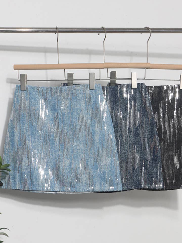 Mccolin - Wholesale Skirt - Women's - Sequin Sparkle Mini Skirt5