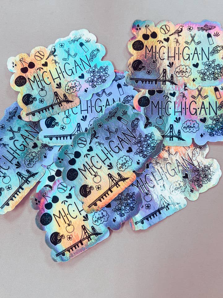 Michigan Doodle Sticker for wholesale by Enchantment Creative, LLC