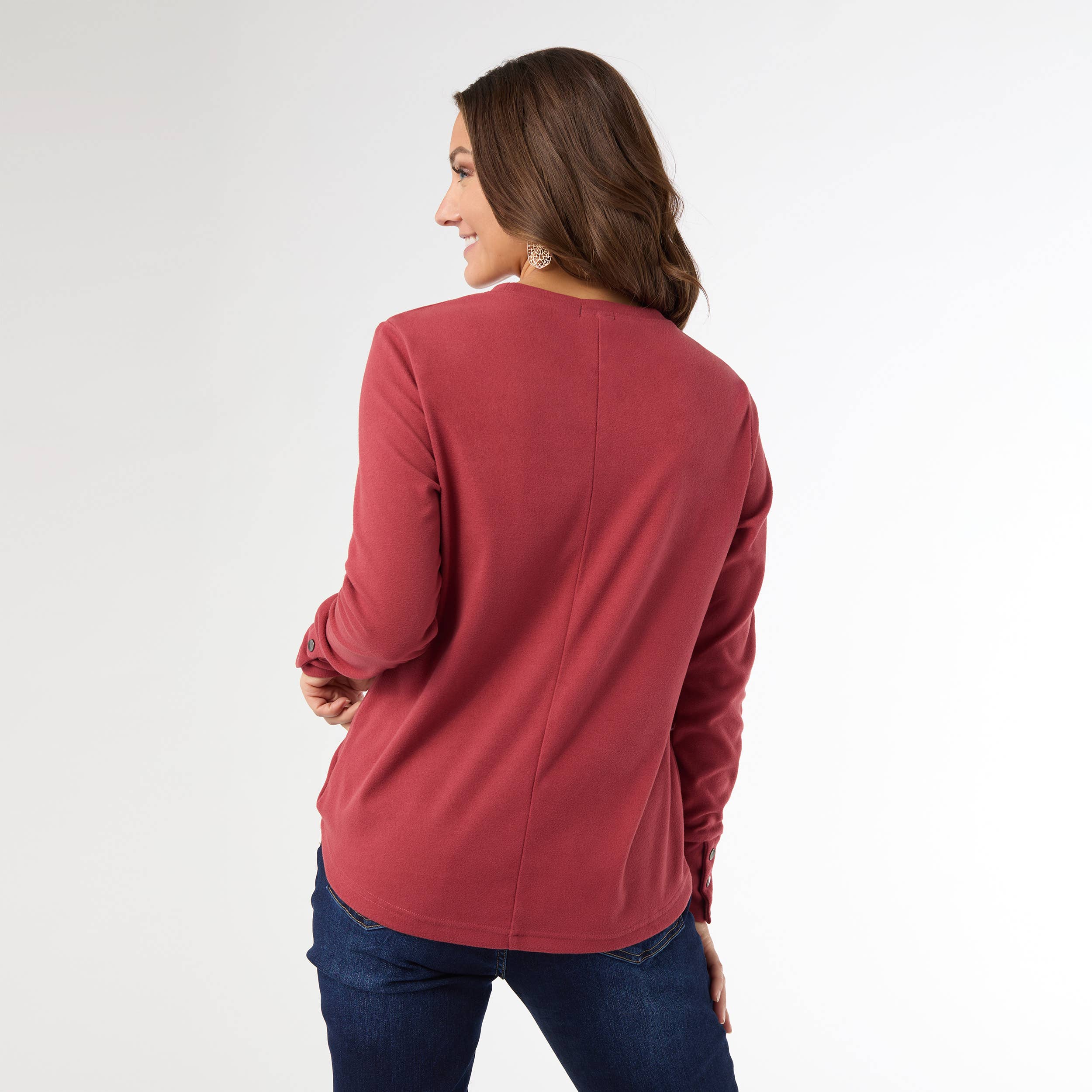 COCO + CARMEN - Wholesale Shirt - Women's - Alexis Super Soft Top with Snap Cuff1