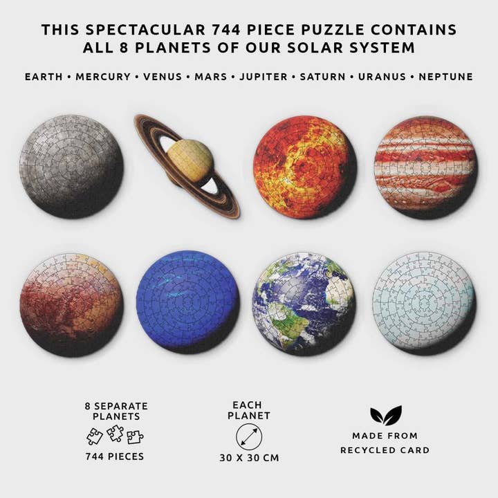Pikkii – wholesale Puzzle – Adult – Planet Jigsaw Puzzle | 744 Piece Solar System Space Puzzle6