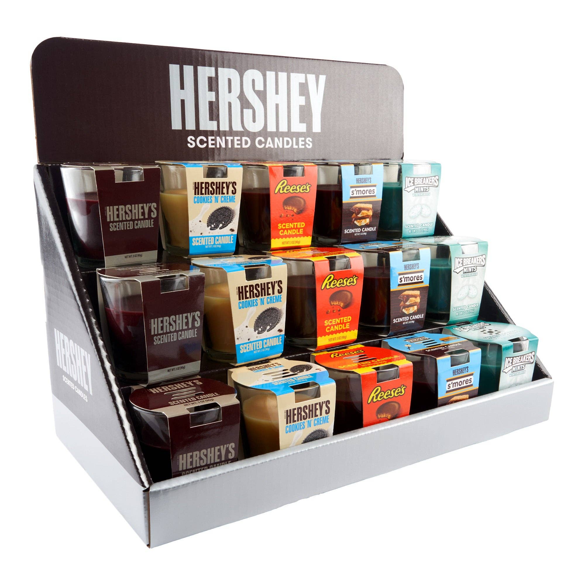 Cannatron - Wholesale Novelty Candle - Hershey’s Assorted Candy Candle Display – 3oz – 15ct2