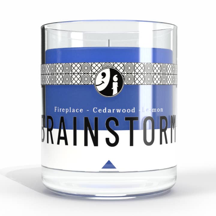 Bougie parfumée Lemon Fireside Lemon Cedarwood Lemon Drops pour la vente par Candle Quotes Studio