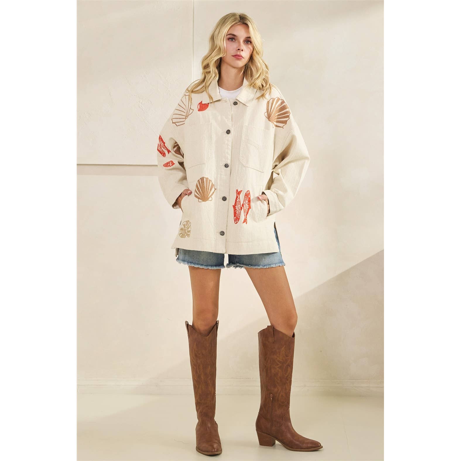 Veveret - Wholesale Denim Jacket - Women's - Embroidered Denim Jacket10