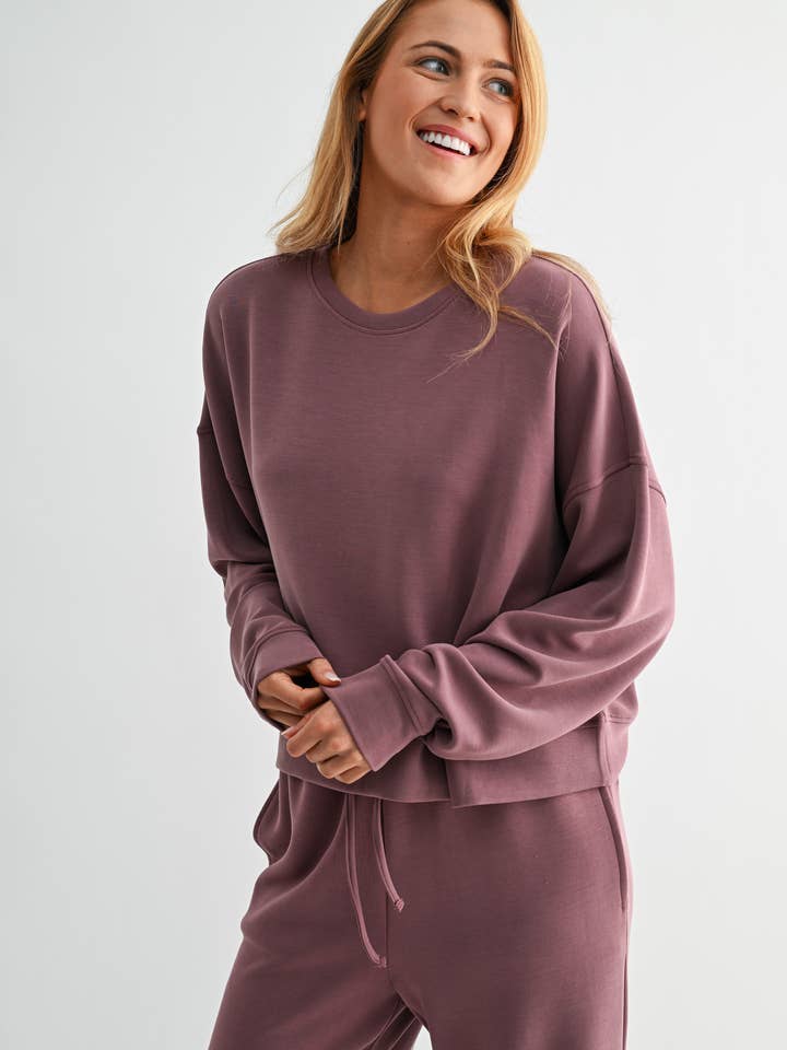 Mono B – Großhandel Sweatshirt – Damen – Laguna Pullover mit überschnittenen Schultern46