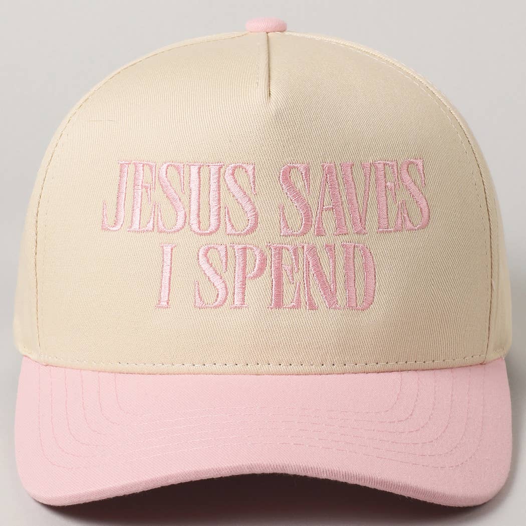 Fashion City - Wholesale Trucker Hat - Unisex - JESUS SAVES I SPEND Embroidery Trucker Hat26