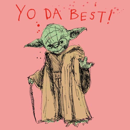 Poet and Painter – wholesale Everyday greeting card – 'Yo da Best' Greetings Card , FP1027
