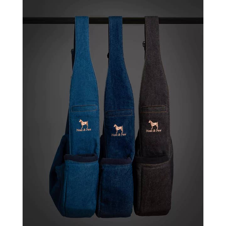 NOAH AND PAW LLC - Wholesale Pet Carrier - Cat/Dog - Premium Denim Pet sling Carrier 3x Safety18
